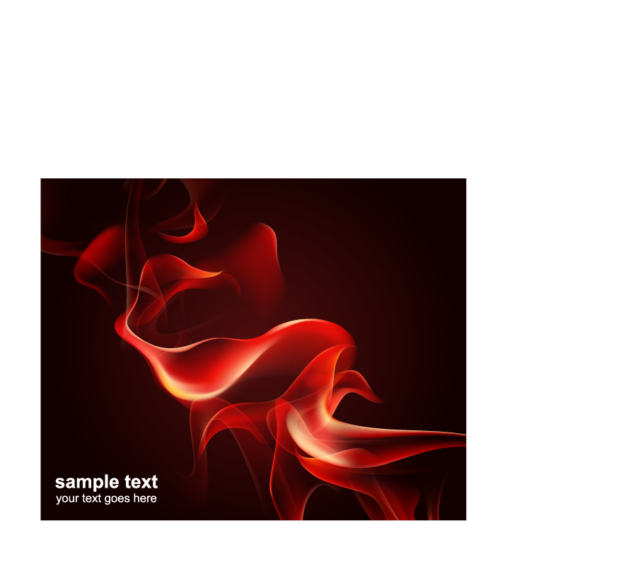 free vector Vector 5 flame red smoke